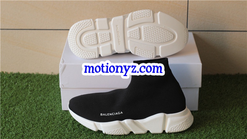 Update Version Balenciaga Speed Trainer Sock Race Runners Black